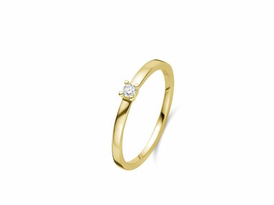 Loumya Gold "Or" | Bague | Or Jaune | Diamant 0.14ct | 91EL34/AD