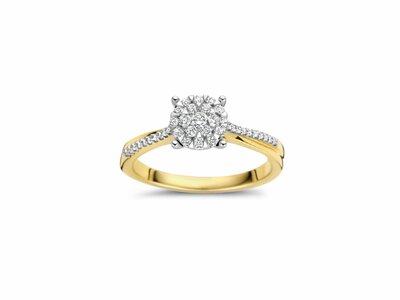 Loumya Gold "Or" | Bague | Or Jaune | Bicolore | Diamant 0.30ct | RG88239