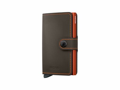 Secrid | Porte-Cartes | Miniwallet | Matte | MM-Truffle & Orange