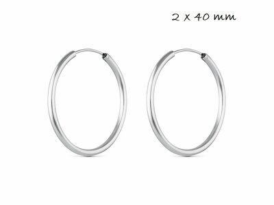 Loumya Silver | Boucles d'Oreilles | Créoles | Argent | 9100253