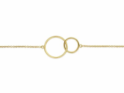 Loumya Gold "Or" | Bracelet | Or Jaune | Double Cercles | PB1268G19