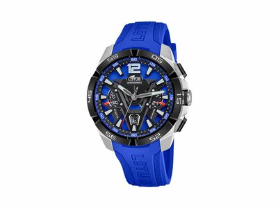 Lotus | Homme | Vortex | Quartz | Chrono | Silicone Bleu | 45.3mm | 18944/4