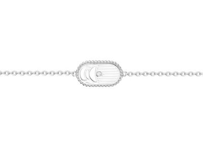 La Garçonne Diamant | Bracelet | Argent | Diamant 0.015ct | Scarabée | 20300041