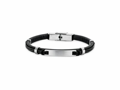 Loumya Steel | Bracelet | Enfant | Personnalisable | Noir | 9106070