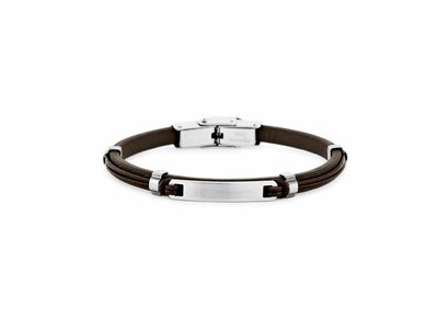 Loumya Steel | Bracelet | Enfant | Personnalisable | Brun | 9106071