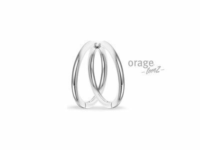 Orage | Boucles d'Oreilles | Créoles | Acier Inoxydable | ø 25mm | T624