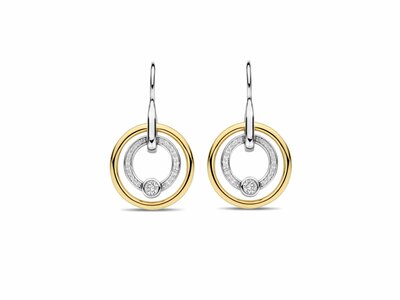 Ti Sento | Boucles d'Oreilles | Argent | Plaqué Or | Oxyde de Zirconium | 7978ZY