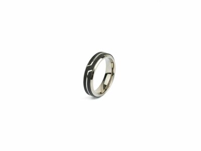 GEMINI | Bague | Rex Silver | Titane | Carbone | REX01