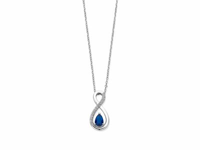 Naiomy Silver | Collier | Argent | Oxyde de Zirconium | Bleu | N4Q56