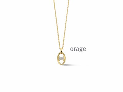 Orage | Collier | Plaqué Or | Oxyde de Zirconium | BA013