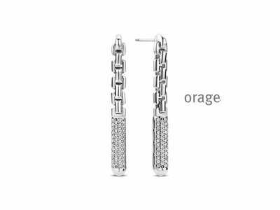 Orage | Boucles d'Oreilles | Argent | Oxyde de Zirconium | BA020