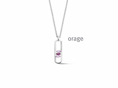 Orage | Collier | Argent | Oxyde de Zirconium | BA046