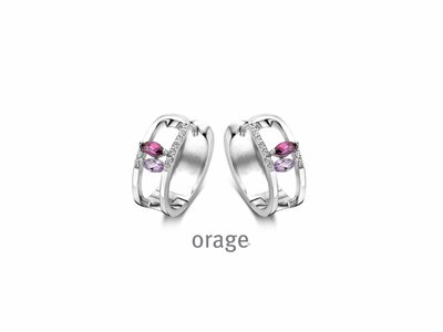 Orage | Boucles d'Oreilles | Argent | Oxyde de Zirconium | BA047