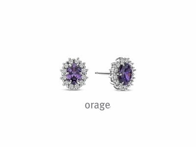 Orage | Boucles d'Oreilles | Argent | Oxyde de Zirconium | BA067