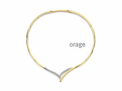 Orage | Collier | Plaqué Or | Oxyde de Zirconium | BA079