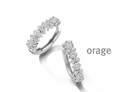 Orage | Boucles d'Oreilles | Argent | Oxyde de Zirconium | ø15mm | BA071