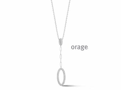 Orage | Collier | Argent | Oxyde de Zirconium | BA192