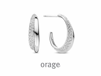 Orage | Boucles d'Oreilles | Argent | Oxyde de Zirconium | BA091