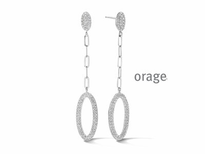 Orage | Boucles d'Oreilles | Argent | Oxyde de Zirconium | BA193