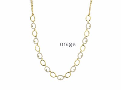 Orage | Collier | Plaqué Or | Oxyde de Zirconium | BA087