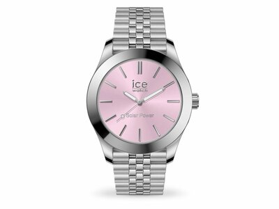 Ice-Watch | Femme | Quartz | Ice Steel | Solar | Silver Light Pink | Small | 023790