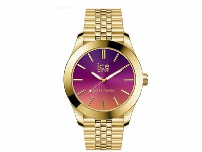 Ice-Watch | Femme | Quartz | Ice Steel | Solar | Gold Night Pink | Small | 023792