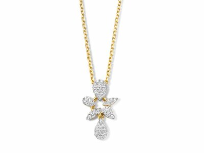 Loumya Gold "Or" | Collier | Or Jaune | Bicolore | Diamants 0.29ct | P48090