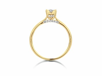 Loumya Gold "Or" | Bague | Or Jaune | Diamants 0.22ct | R45029-84