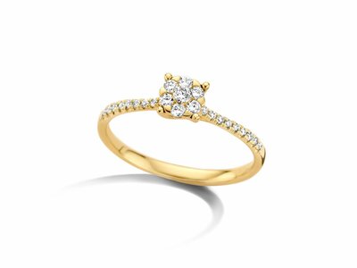 Loumya Gold "Or" | Bague | Or Jaune | Diamants 0.24ct | R45031-26