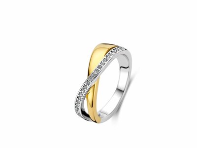 Naiomy Silver | Bague | Argent | Bicolore | Oxyde de de Zircobium | N4U54