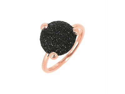 Pesavento | Bague | Argent Rosé | Polvere Di Sogni Black | WPLVA2297