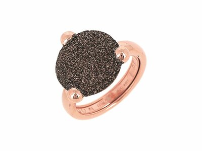 Pesavento | Bague | Argent Rosé | Polvere Di Sogni Brown | WPLVA2304