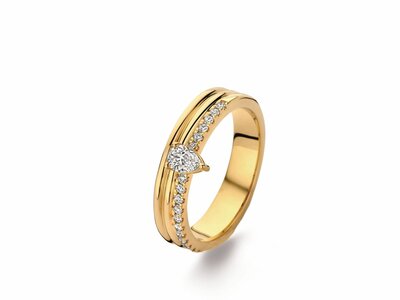 Loumya Gold "Or" | Bague | Or Jaune | Diamants 0.170ct | 0.200ct | 068568/A