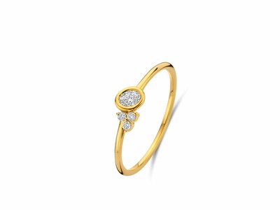 Loumya Gold "Or" | Bague | Or Jaune | Diamants 0.040ct | 0.110ct | 068610/A