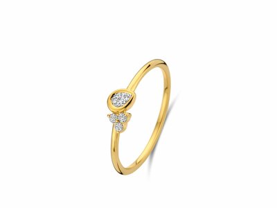 Loumya Gold "Or" | Bague | Or Jaune | Diamants 0.040ct | 0.080ct | 068611/A