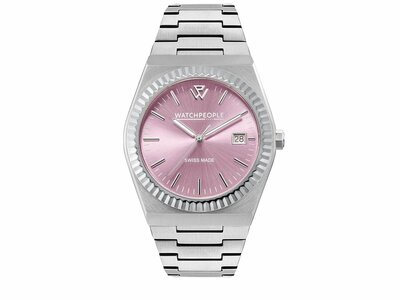 Watch People | Femme | Quartz | WP1 | Acier Inoxydable | Argenté | Pink | 36mm | 700351