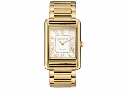 Watch People | Femme | Quartz | WP6 | Acier Inoxydable | Doré | White Gold | 27x38 |700707