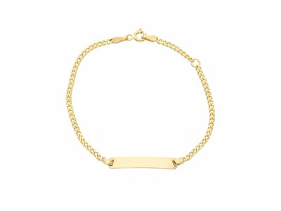 Loumya Gold "Or" | Bracelet | Identité Enfant | Or Jaune | 16cm | Personnalisable | VGD060GGT1