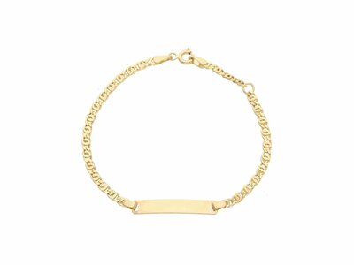 Loumya Gold "Or" | Bracelet | Identité Bébé | Or Jaune | 13+2cm | Personnalisable | VRD060GGT1