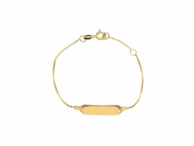 Loumya Gold "Or" | Bracelet | Identité Enfant | Or Jaune | 14+2cm | Personnalisable | 170771