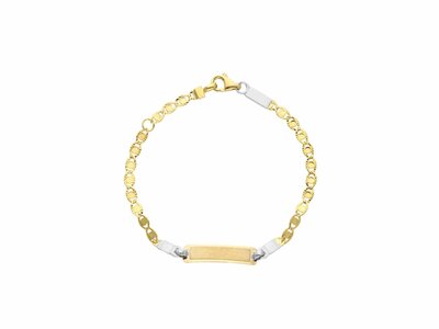 Loumya Gold "Or" | Bracelet | Identité Bébé | Or Bicolore | Personnalisable | 170684