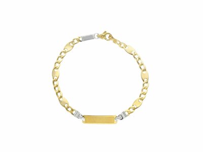 Loumya Gold "Or" | Bracelet | Identité Bébé | Or Bicolore | Personnalisable | 202133