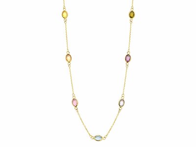 Loumya Gold "Or" | Collier | Or Jaune | Oxyde de Zirconium | Multicolore | AK0032C