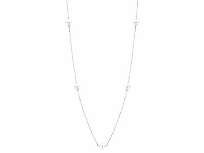 Loumya Gold "Or" | Collier | Or Blanc | Perles d'Eau Douce | AK0033G