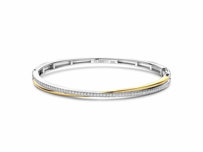 Ti Sento | Bracelet | Esclave | Argent Bicolore | Oxyde de Zirconium | 23045ZY