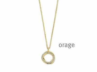 Orage | Collier | Plaqué Or | Oxyde de Zirconium | BA010