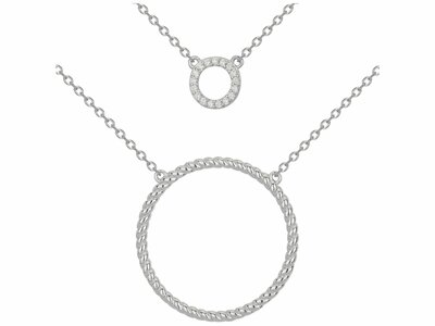 Loumya Silver | Collier | Double | Argent | Oxyde de Zirconium | 70701000