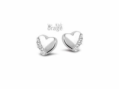 Orage Kids | Boucles d'oreilles | Argent | Coeur | K2029