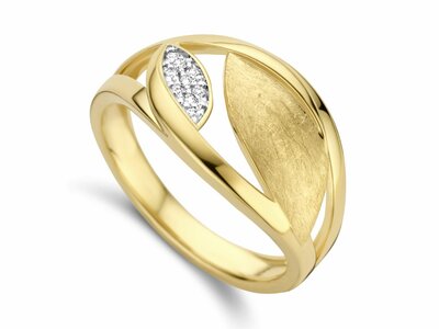 Loumya Gold "Or" | Bague | Or Jaune | Bicolore | Diamants 0.0454ct | GR4639BB