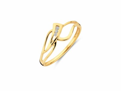 Loumya Gold "Or" | Bague | Or Jaune | Diamants 0.03ct | D24127